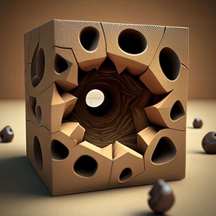 3D model Roll in the Hole game (STL)